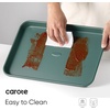 CAROTE 3-Piece Baking Sheet, Nonstick Cookie Sheets, Olive Green(Deep Olive Green)