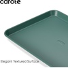 CAROTE 3-Piece Baking Sheet, Nonstick Cookie Sheets, Olive Green(Deep Olive Green)