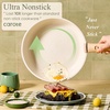 CAROTE Pots and Pans Set Non Stick, Detachable Handle Cookware, 21pcs,White(Sage Green)